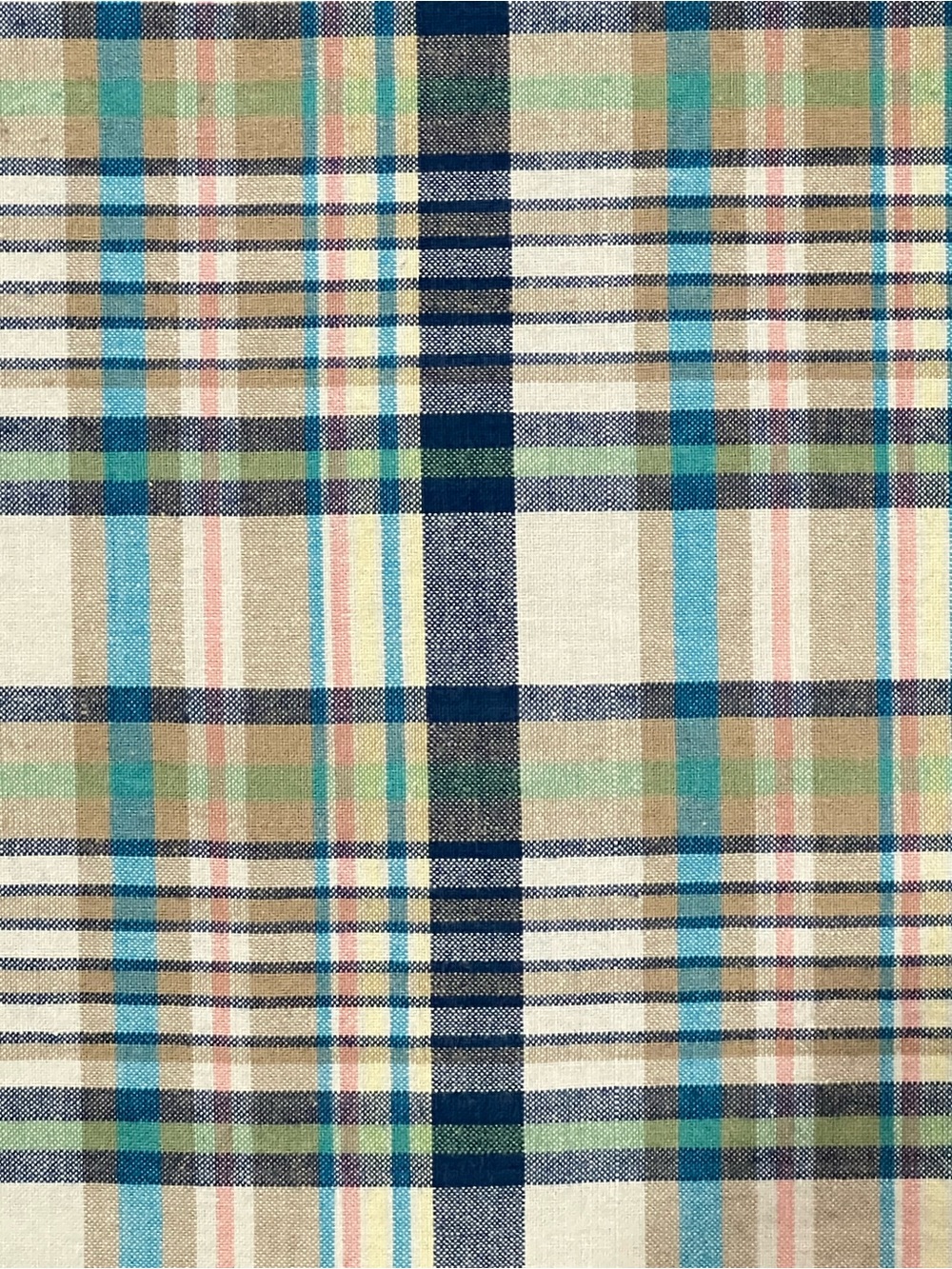 Orvis Navy Sage Tan Plaid Midi Skirt Size Large - Picture 4 of 10